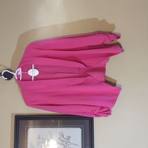 Bright Pink Open Front Blazer